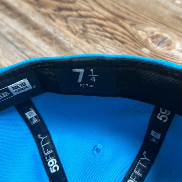 Men's Miami Marlins New Era Blue/Red 2021 City Connect 59FIFTY Fitted Hat 7 1/4 - Picture 6 of 11